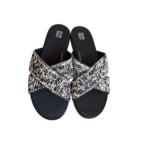 FitFlop Gracie Woven Cross Slides Black NOT AVAILABLE/ PLEASE DO NOT BUY